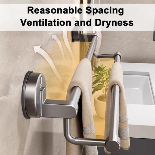 Elegant Suction Cup Towel Rack