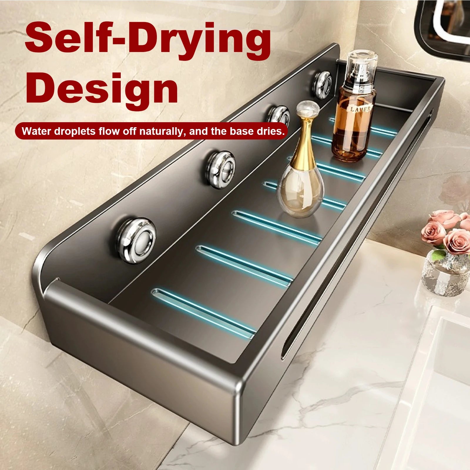 Sleek Stainless Steel Wall Organizer