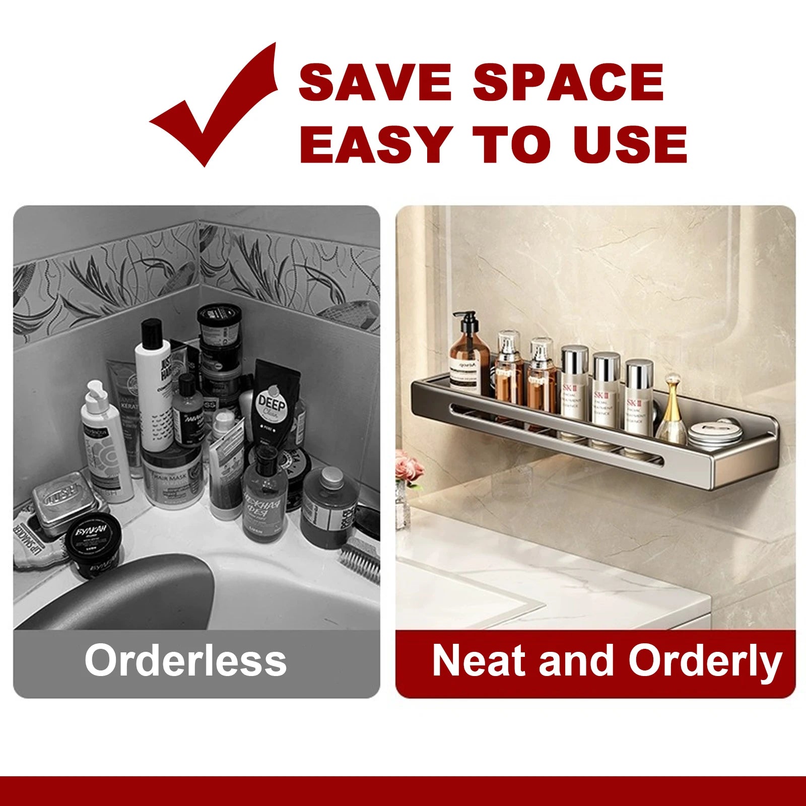 Sleek Stainless Steel Wall Organizer