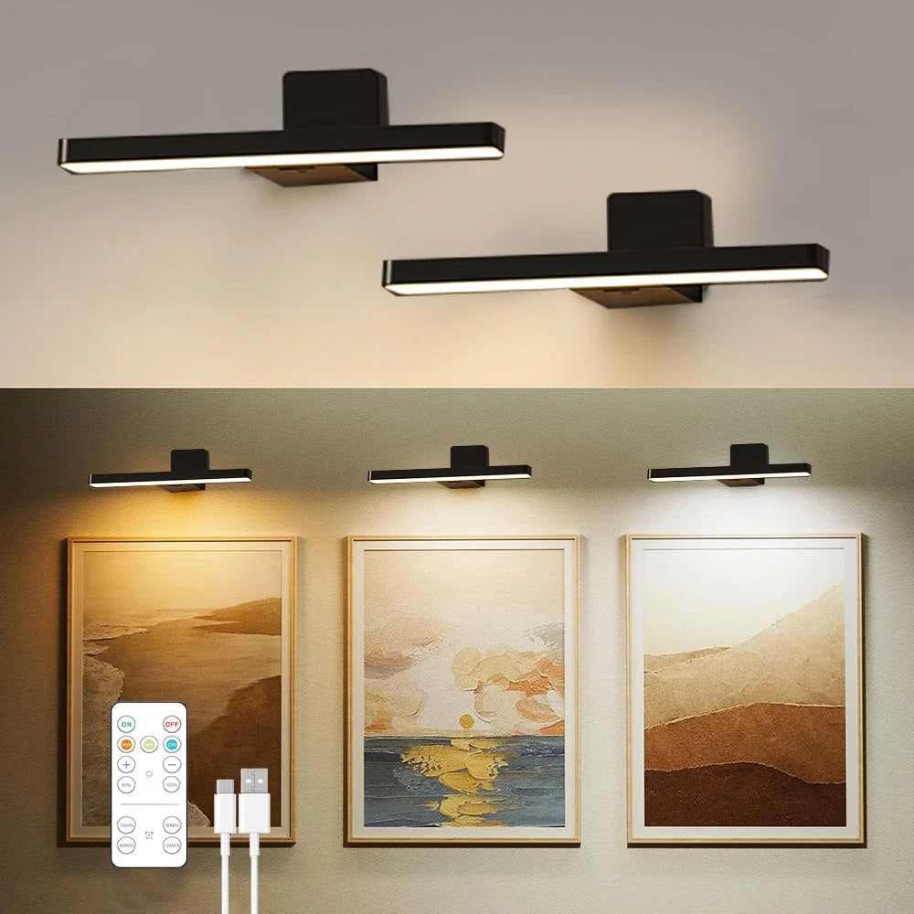 Elegant Wireless Wall Lamp Set