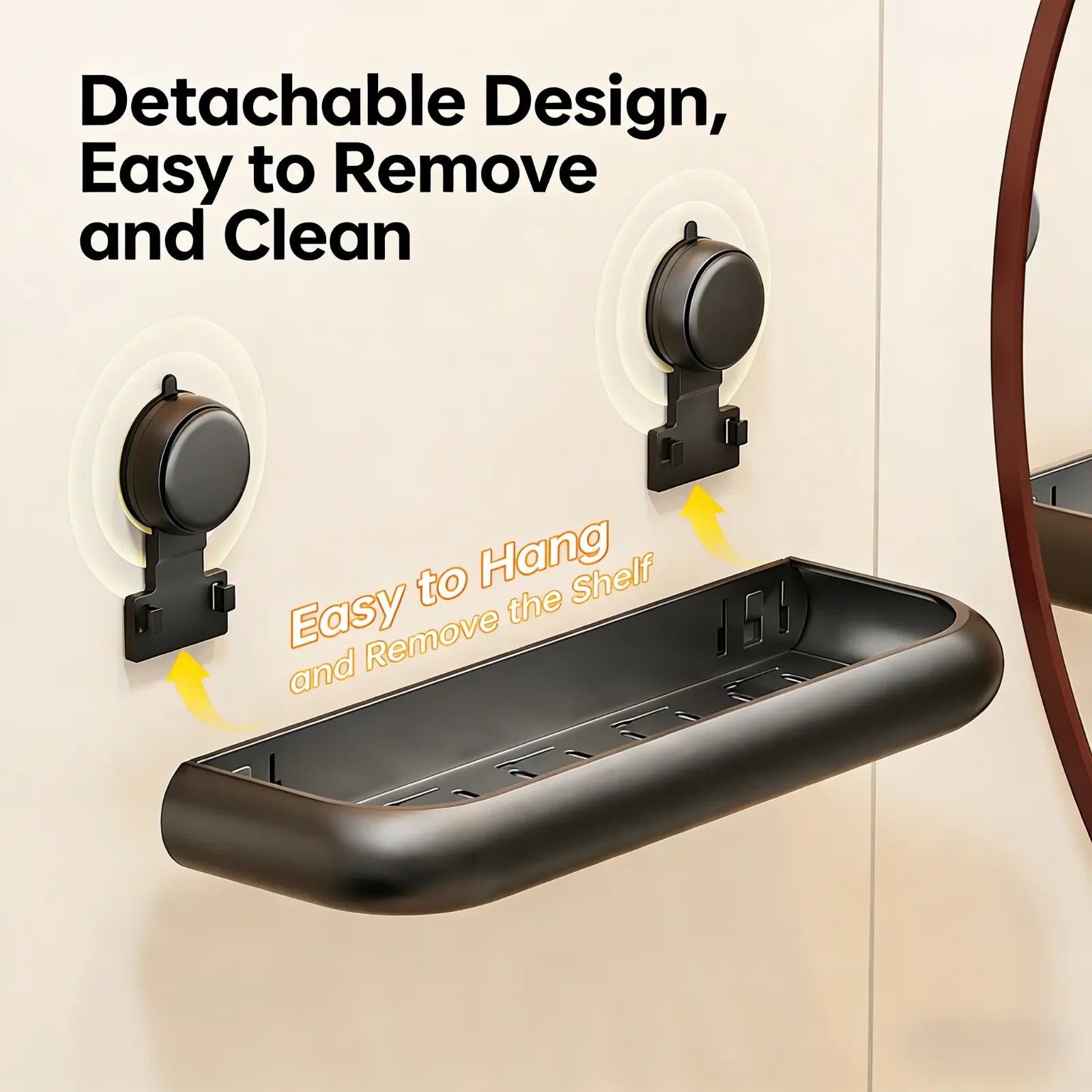 Premium Suction Cup Bathroom Organizer