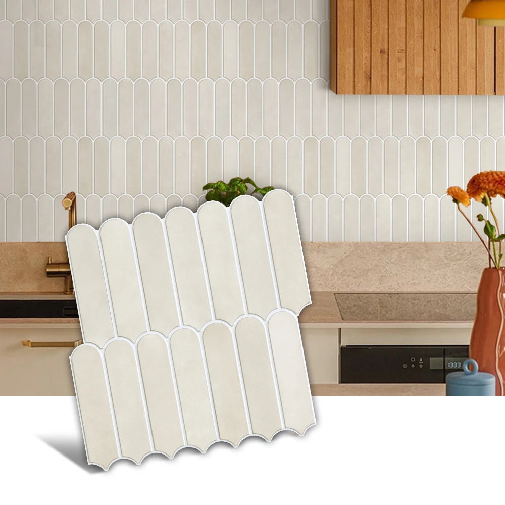 3D Fish Scale Tile Stickers for Stylish Spaces