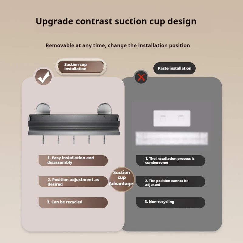 Suction Cup Spice Wall Organizer