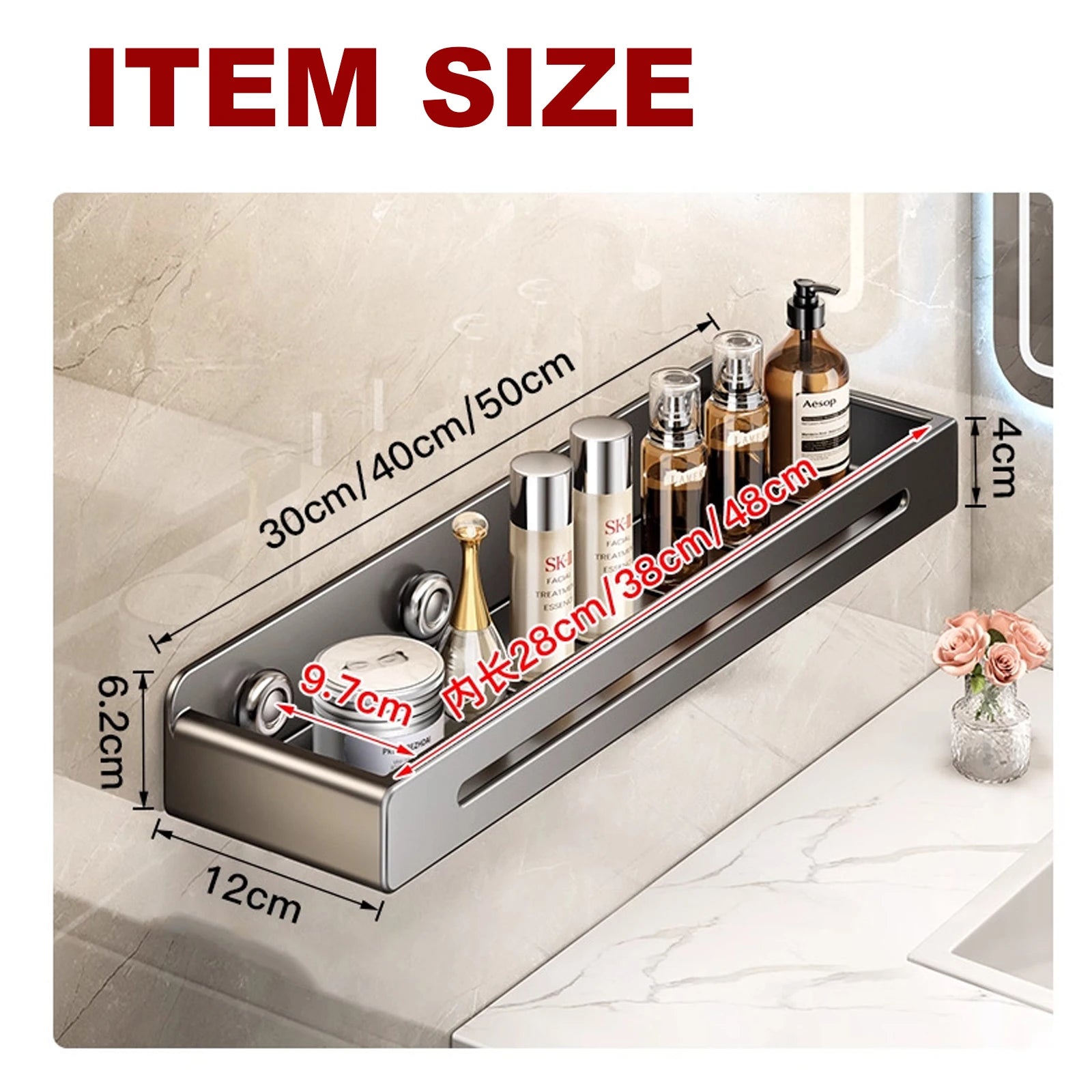 Sleek Stainless Steel Wall Organizer