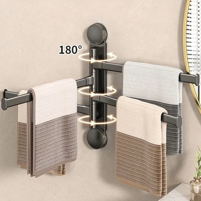 Stylish Suction Cup Towel Rack