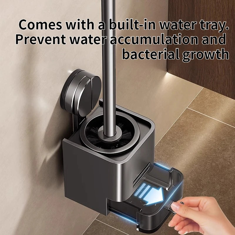 Premium Wall-Mounted Toilet Brush Set