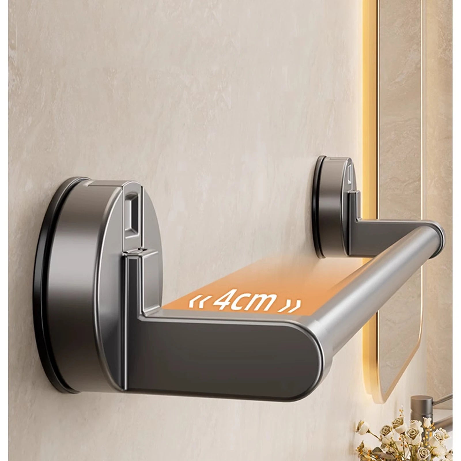 Elegant Suction Cup Towel Rack