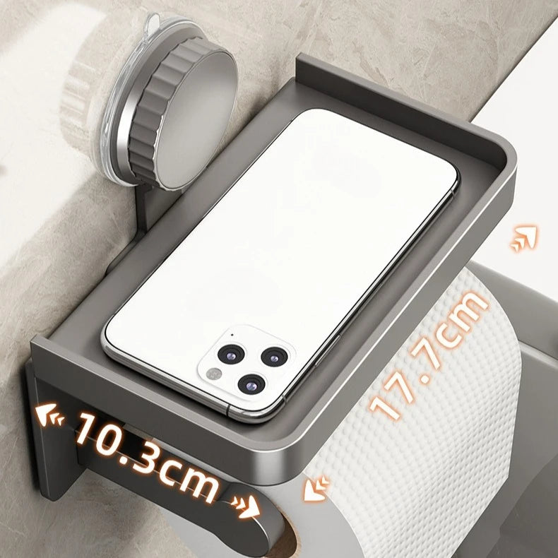 Suction Style Toilet Paper Holder