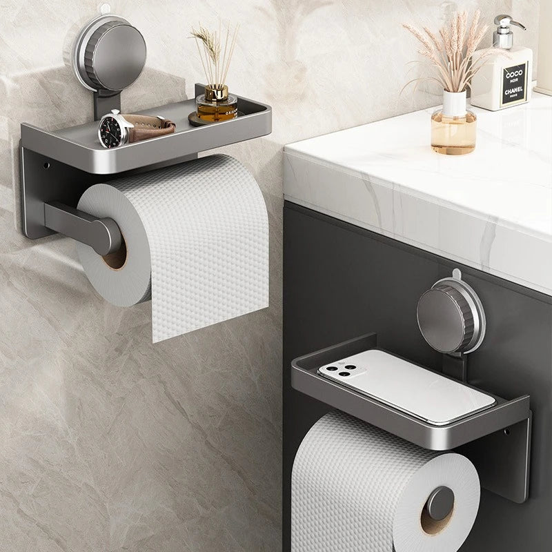 Suction Style Toilet Paper Holder