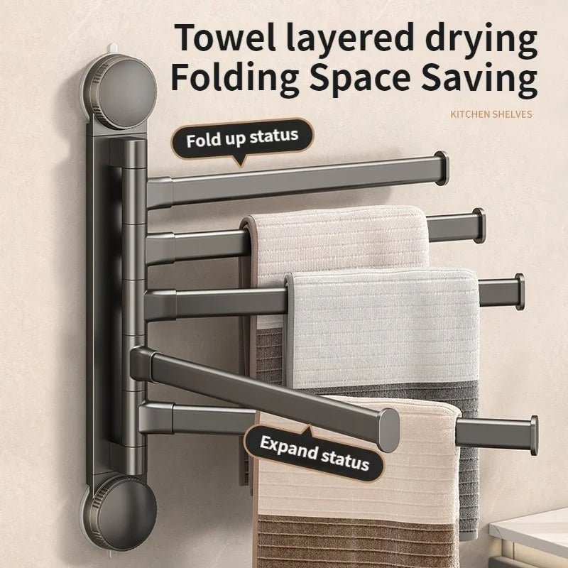 Stylish Suction Cup Towel Rack