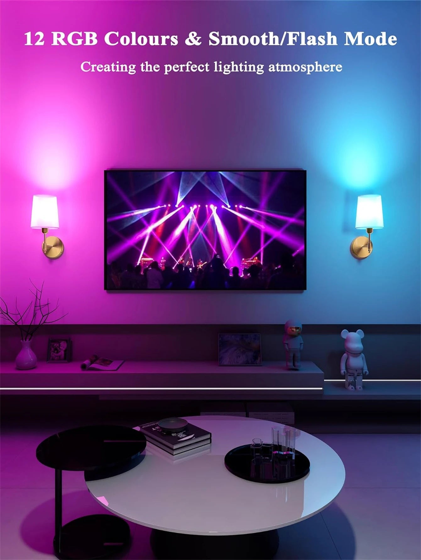 Versatile Wireless Color-Changing Wall Lamp
