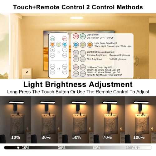 Elegant Wireless Wall Lamp Set