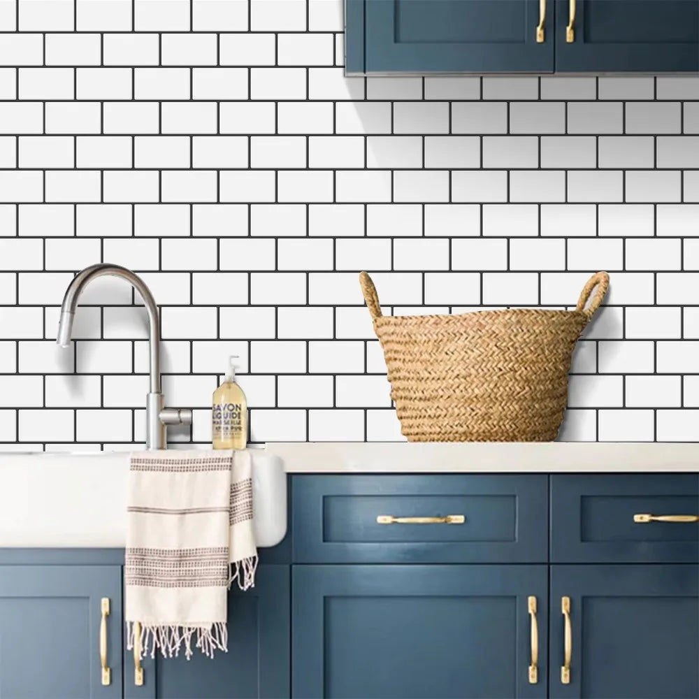 Elegant Subway Tile Wall Stickers